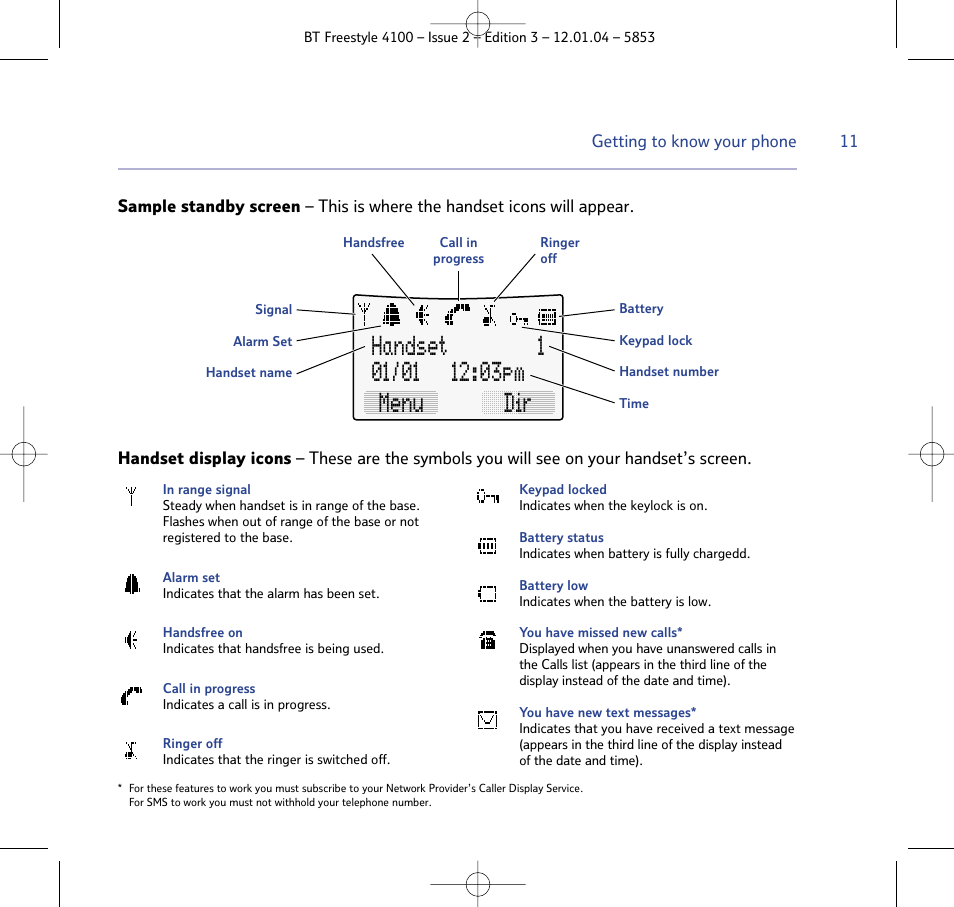BT 4100 SMS User Manual | Page 11 / 81