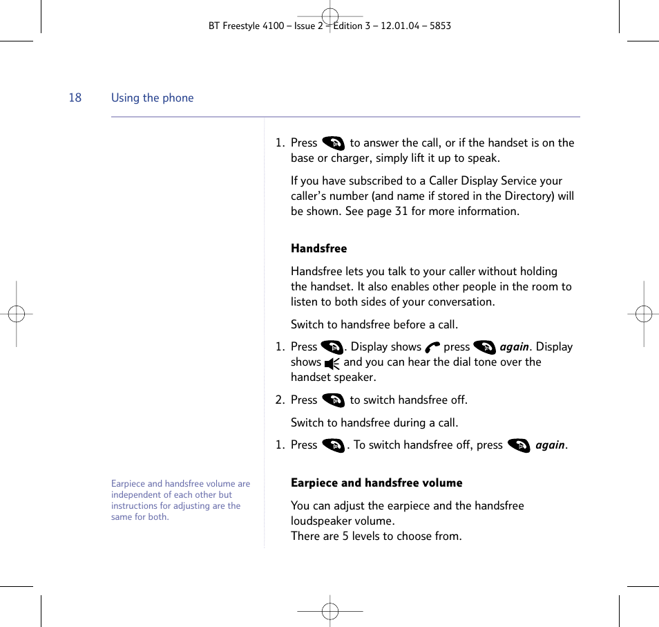 BT 4100 SMS User Manual | Page 18 / 81