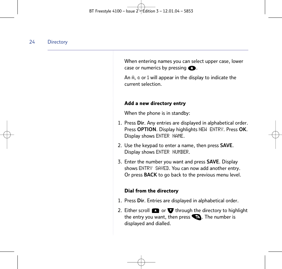 BT 4100 SMS User Manual | Page 24 / 81