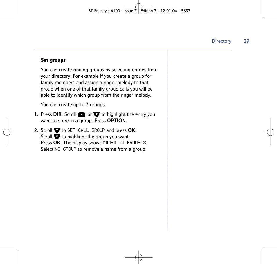 BT 4100 SMS User Manual | Page 29 / 81