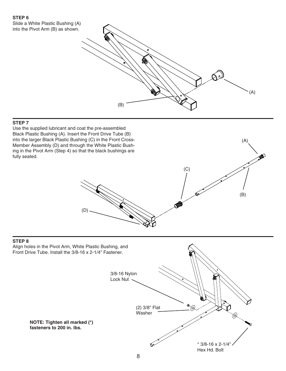 WEATHER GUARD Model 280-3-01 EZ-GLIDE® System, High-Roof User Manual | Page 8 / 15