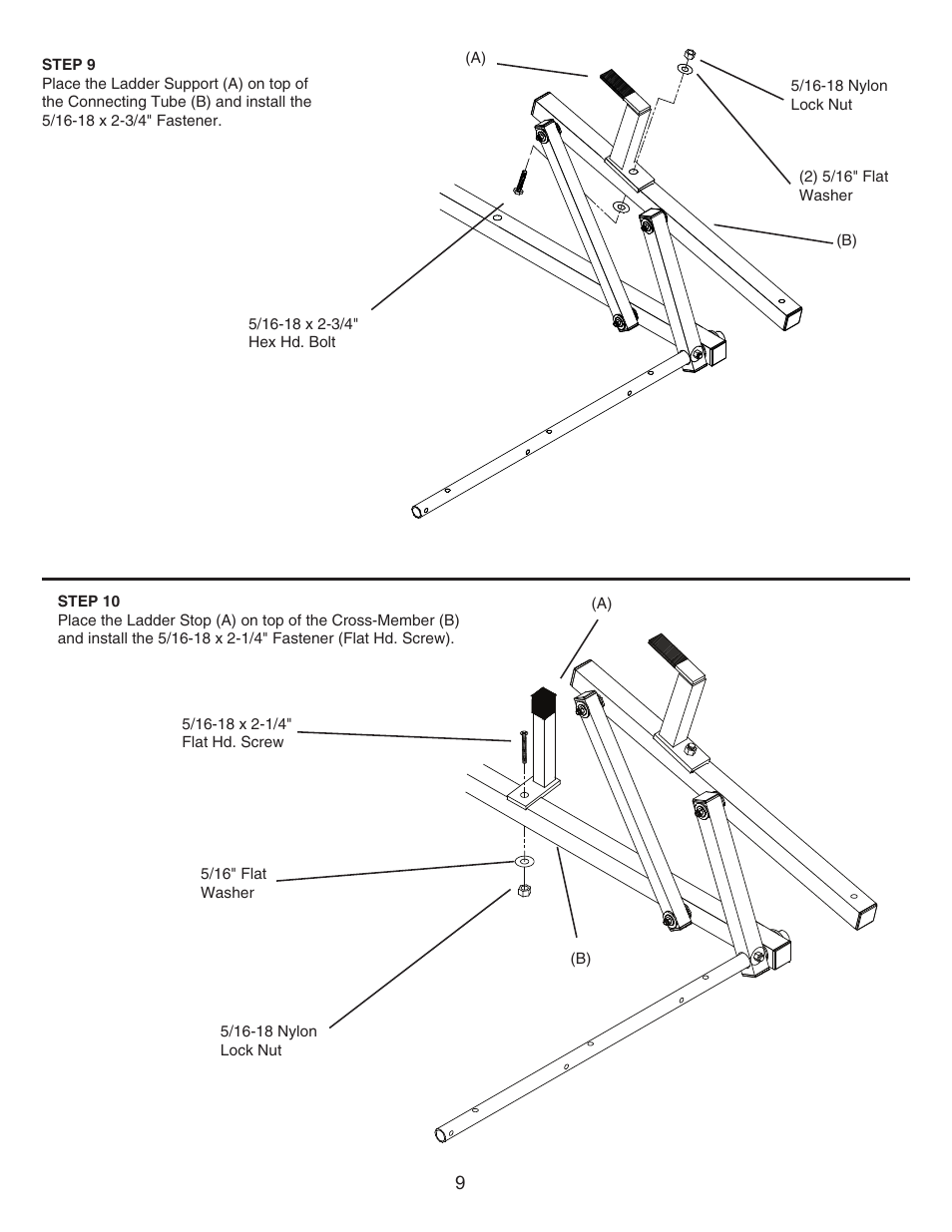 WEATHER GUARD Model 280-3-01 EZ-GLIDE® System, High-Roof User Manual | Page 9 / 15