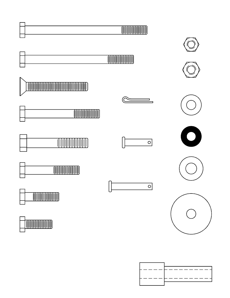 Fastener chart | WEATHER GUARD Model 283 EZ-GLIDE® System, Driver Side, 8 ft Hi-Cube Vans User Manual | Page 3 / 17