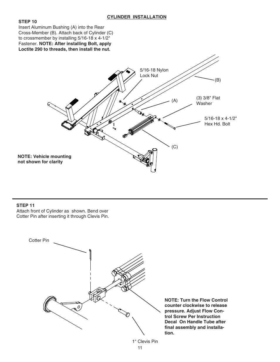 WEATHER GUARD Model 286-3-01 EZ-GLIDE® Drop Down Kit, High-Roof, Driver Side User Manual | Page 11 / 15