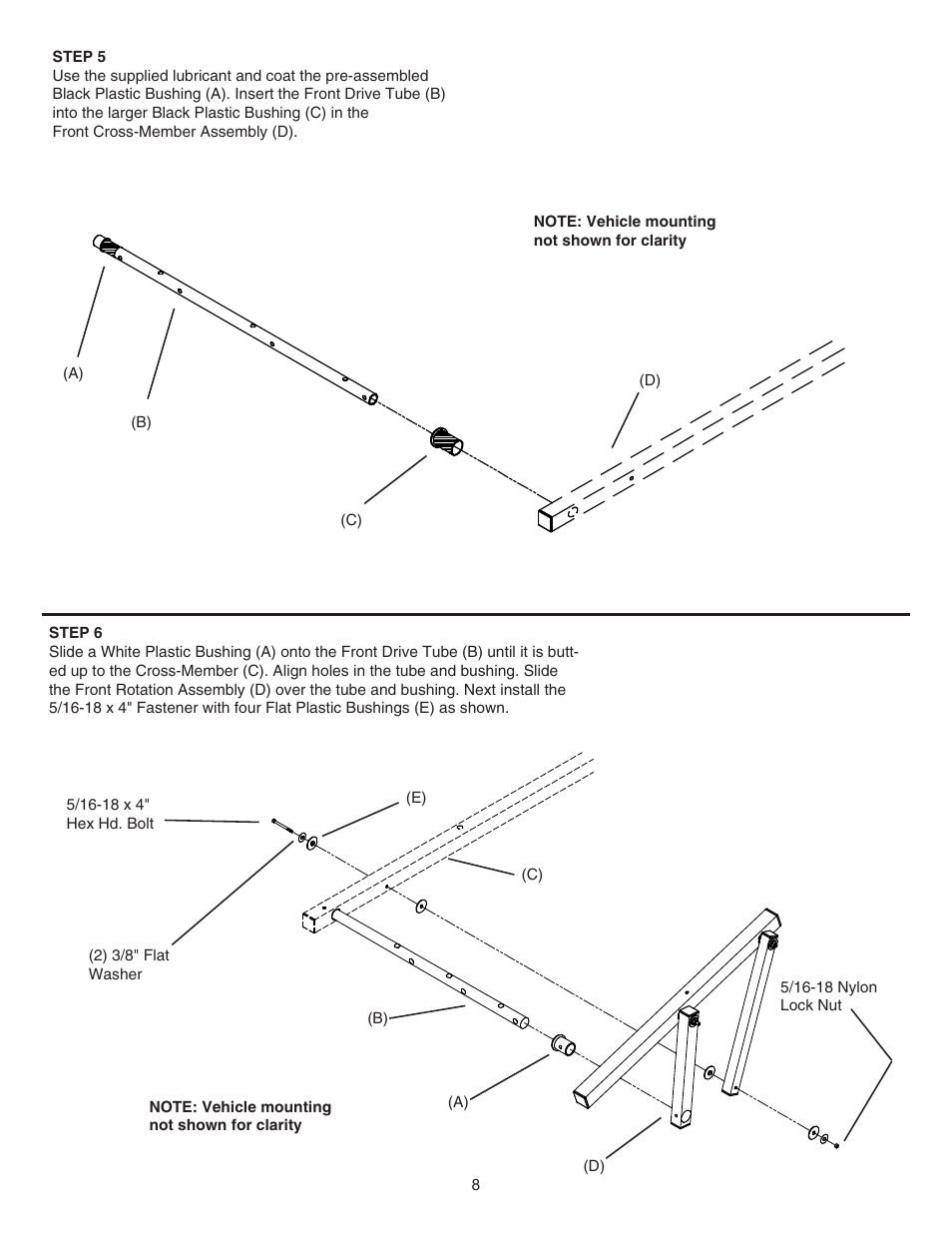 WEATHER GUARD Model 286-3-01 EZ-GLIDE® Drop Down Kit, High-Roof, Driver Side User Manual | Page 8 / 15