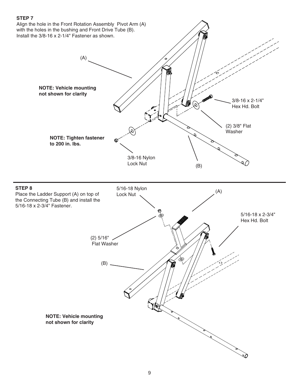 WEATHER GUARD Model 286-3-01 EZ-GLIDE® Drop Down Kit, High-Roof, Driver Side User Manual | Page 9 / 15