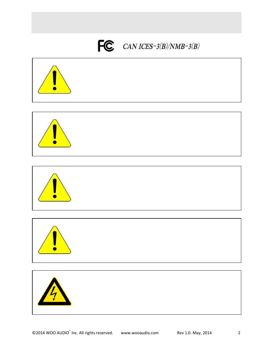 Important safety information | Woo Audio WA7d Fireflies Duo User Manual | Page 2 / 16