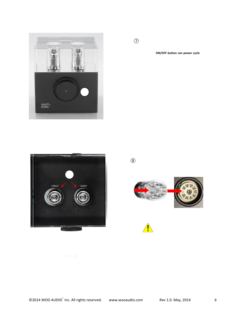 Woo Audio WA7 Fireflies User Manual | Page 6 / 12