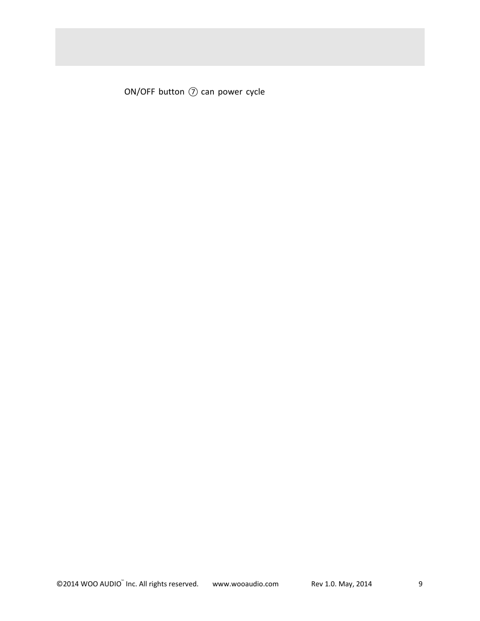 Operations, Do not | Woo Audio WA7 Fireflies User Manual | Page 9 / 12