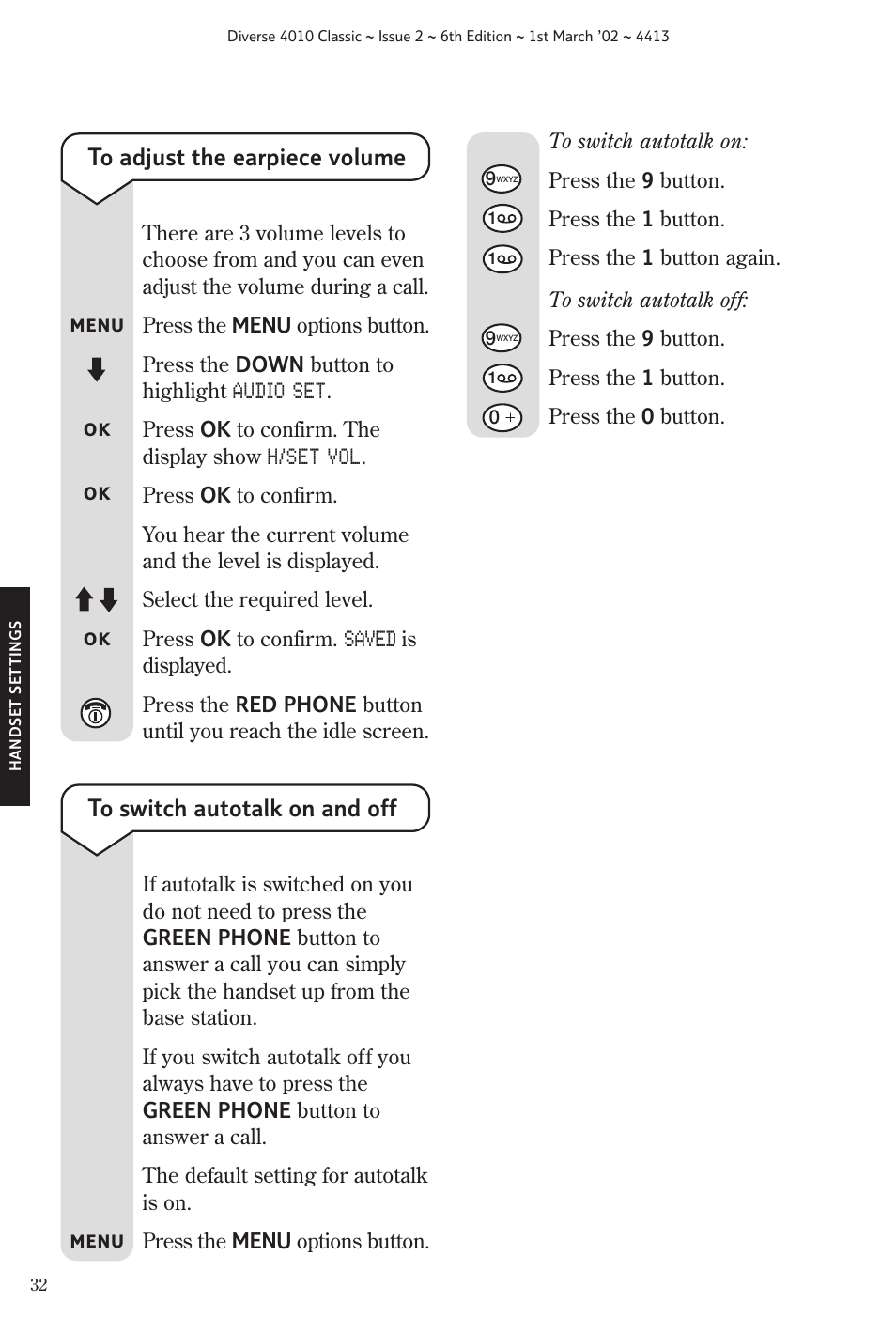 BT 4010 Classic User Manual | Page 34 / 49