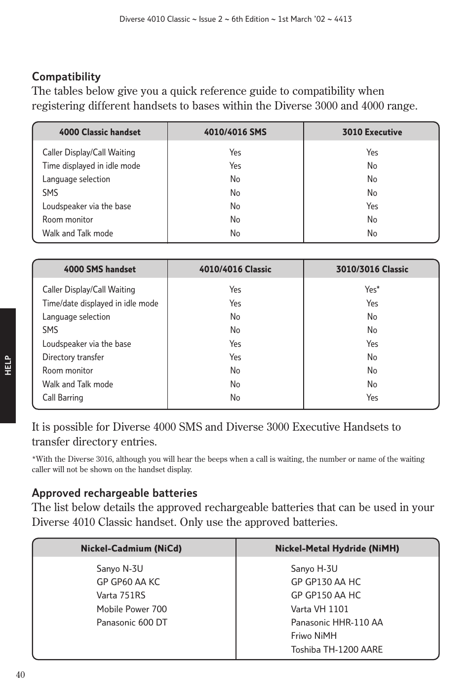 BT 4010 Classic User Manual | Page 42 / 49
