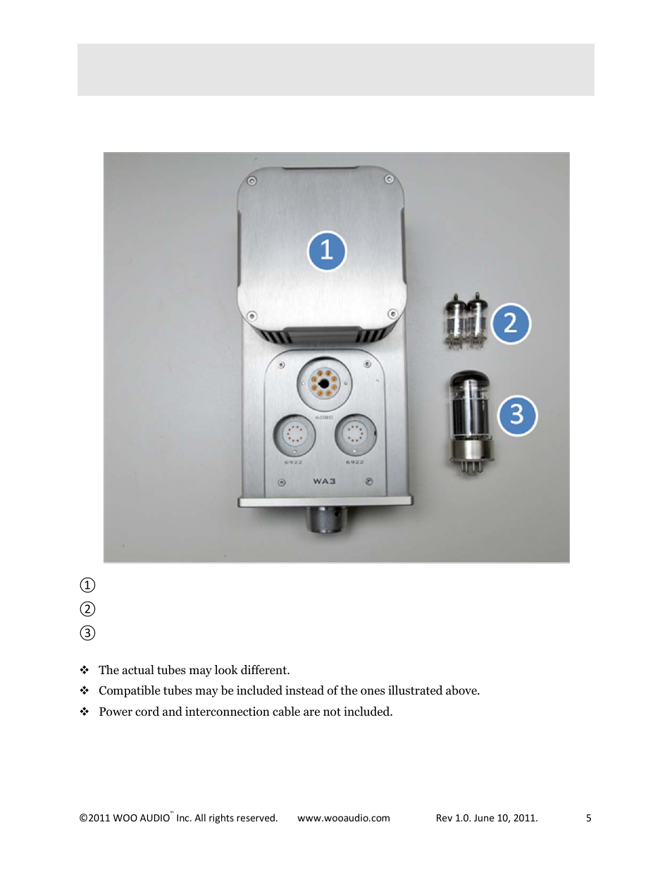 Quick installation | Woo Audio WA3 Single-ended User Manual | Page 5 / 15