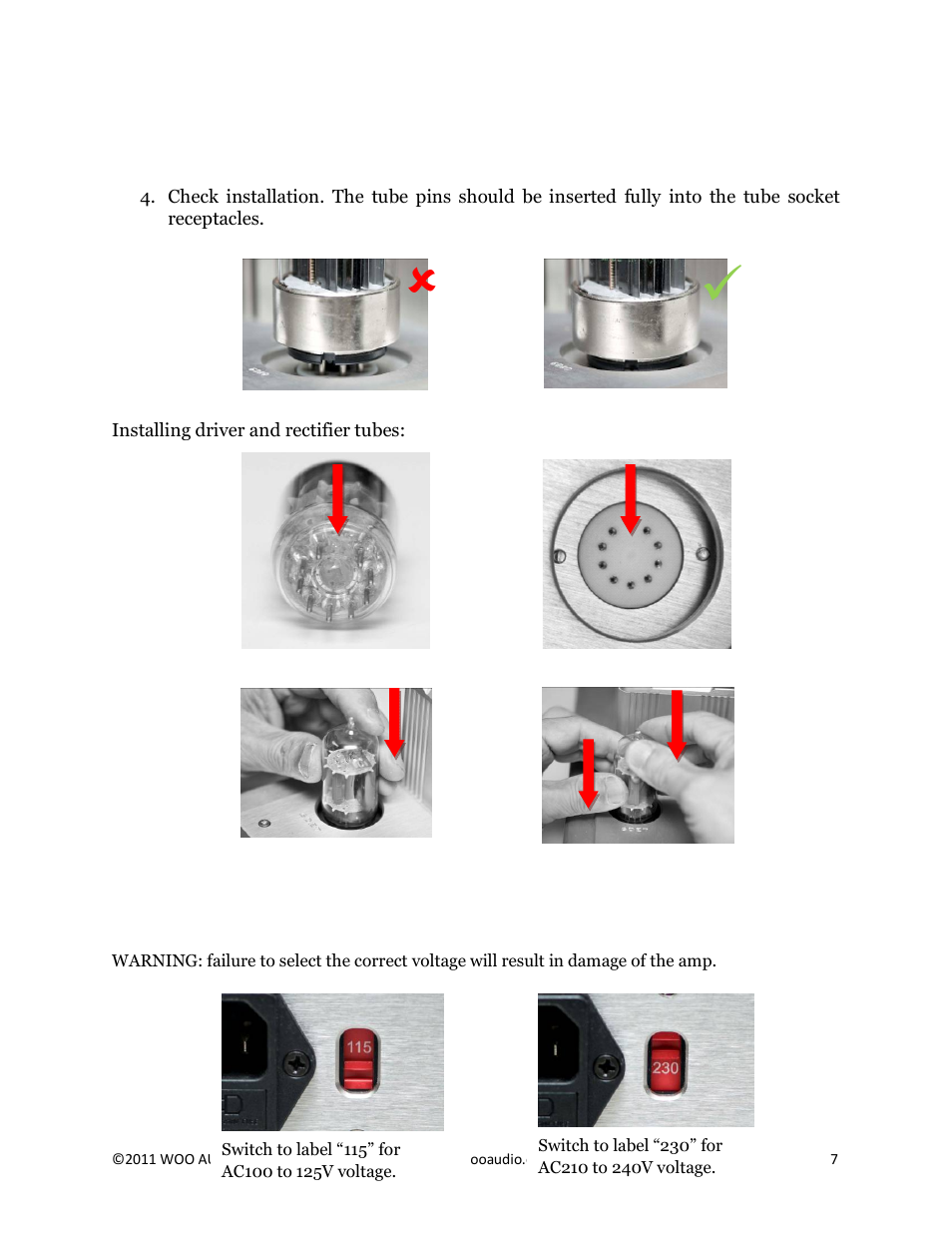 Woo Audio WA3 Single-ended User Manual | Page 7 / 15