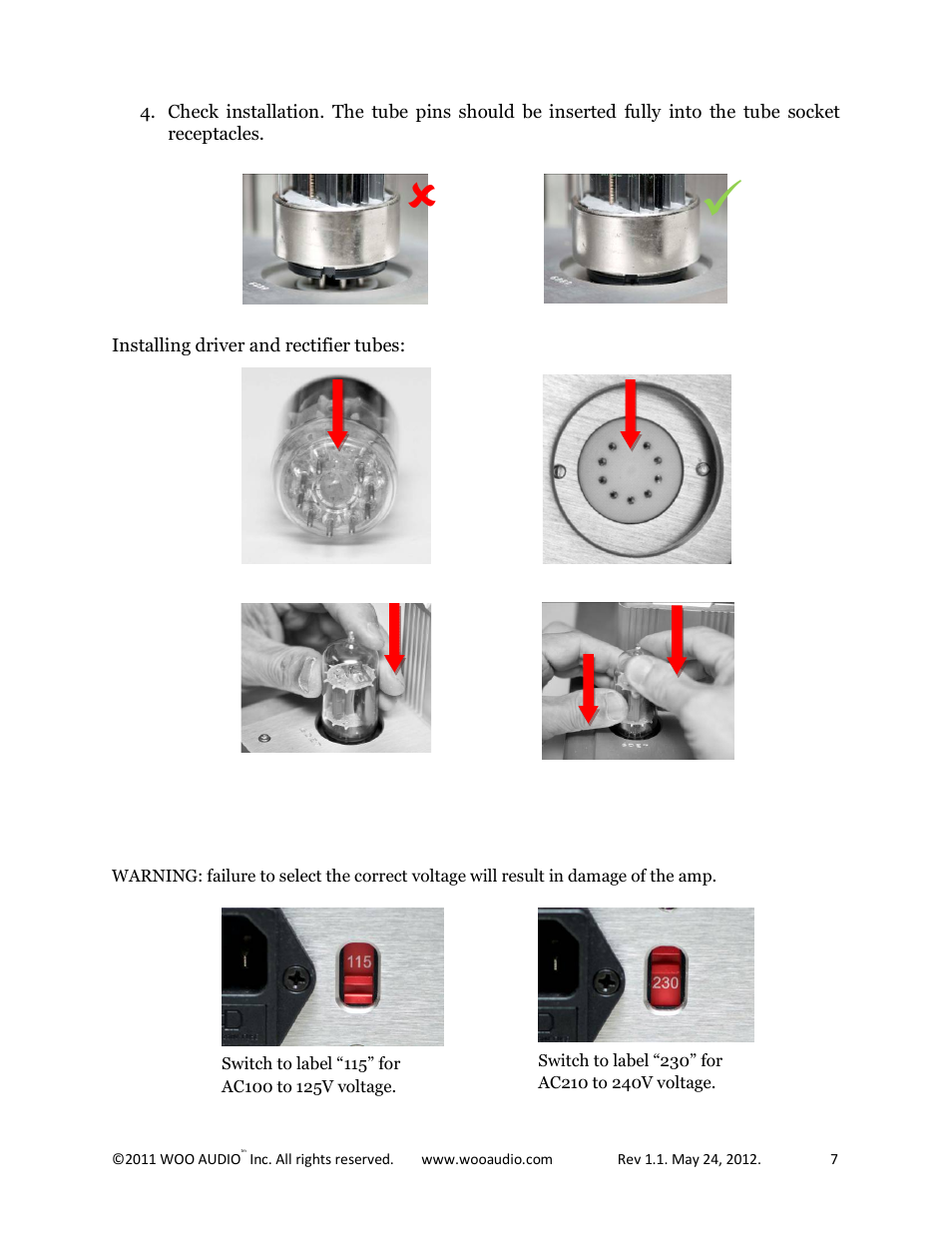 Woo Audio WA2 Single-ended User Manual | Page 7 / 15