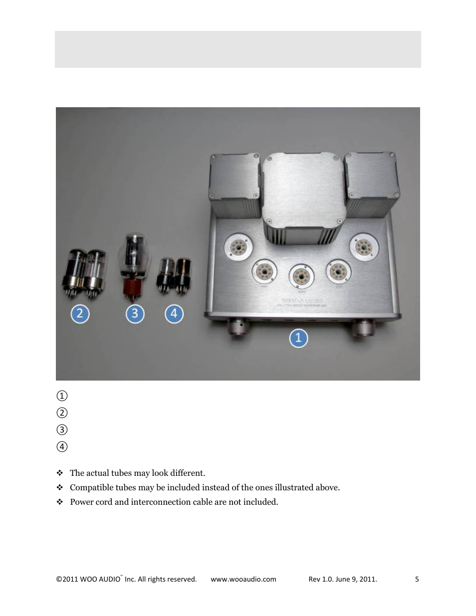 Quick installation | Woo Audio WA22 Fully balanced User Manual | Page 5 / 15