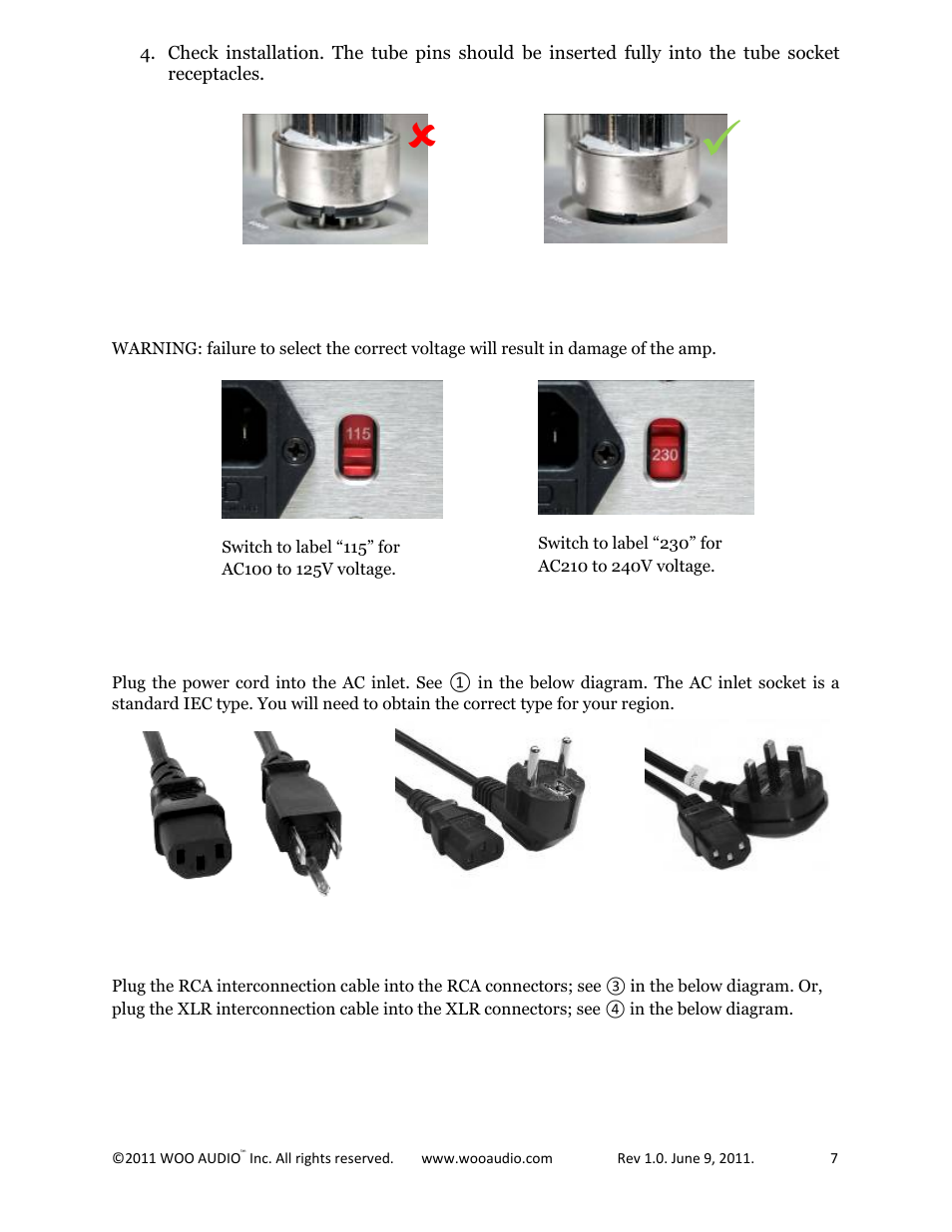 Woo Audio WA22 Fully balanced User Manual | Page 7 / 15