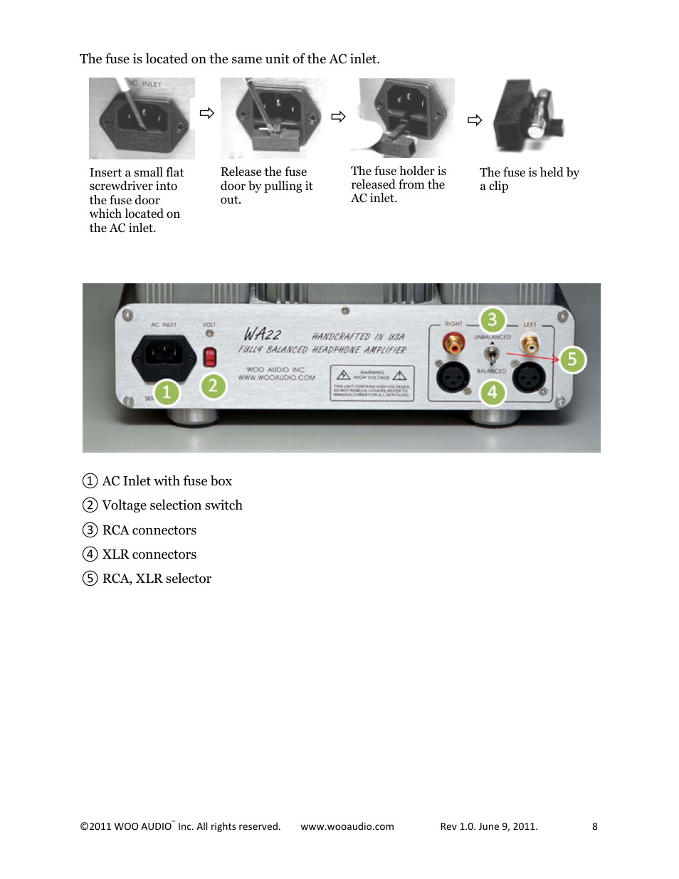 Woo Audio WA22 Fully balanced User Manual | Page 8 / 15