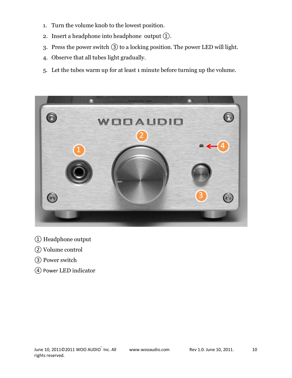 Woo Audio WA6 Headphone Amplifier User Manual | Page 10 / 15