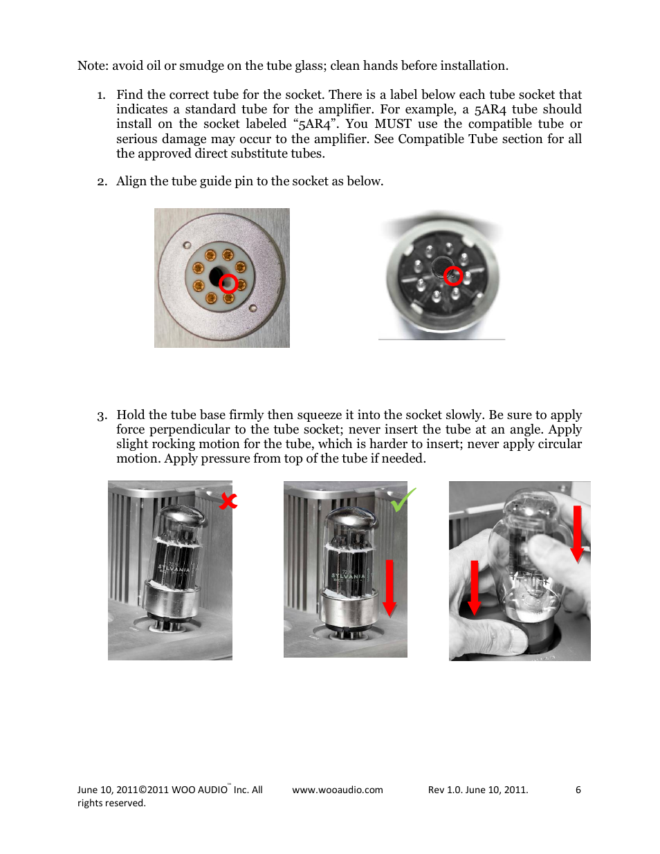 Woo Audio WA6 Headphone Amplifier User Manual | Page 6 / 15
