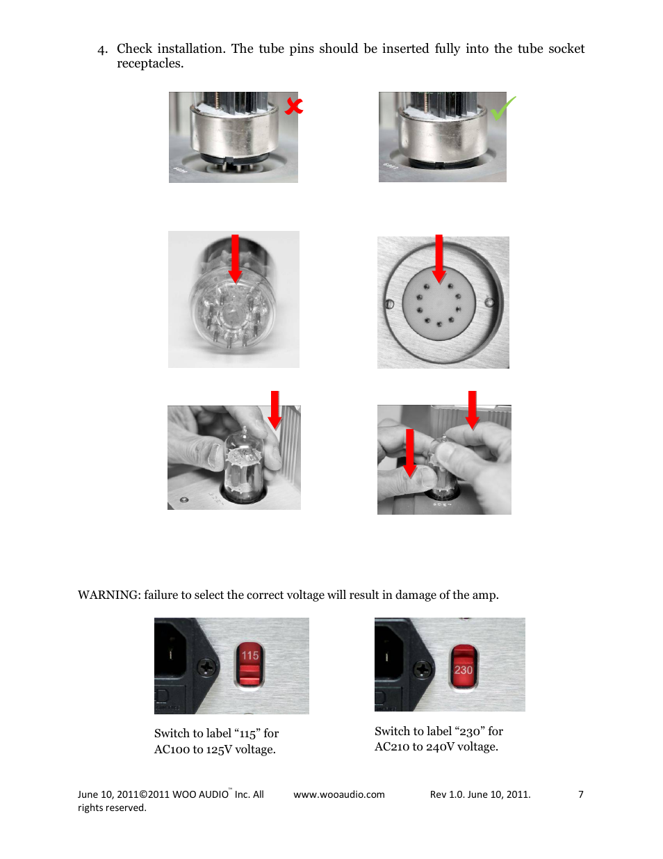 Woo Audio WA6 Headphone Amplifier User Manual | Page 7 / 15