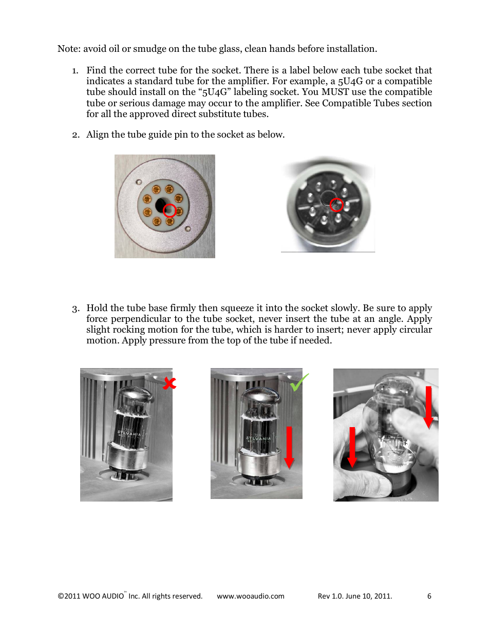 Woo Audio WA6-SE (Special Edition) Headphone Amplifier User Manual | Page 6 / 15