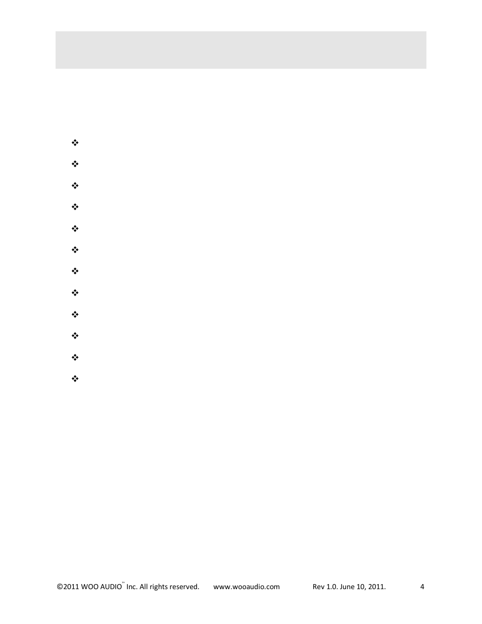 Overview | Woo Audio WES User Manual | Page 4 / 17