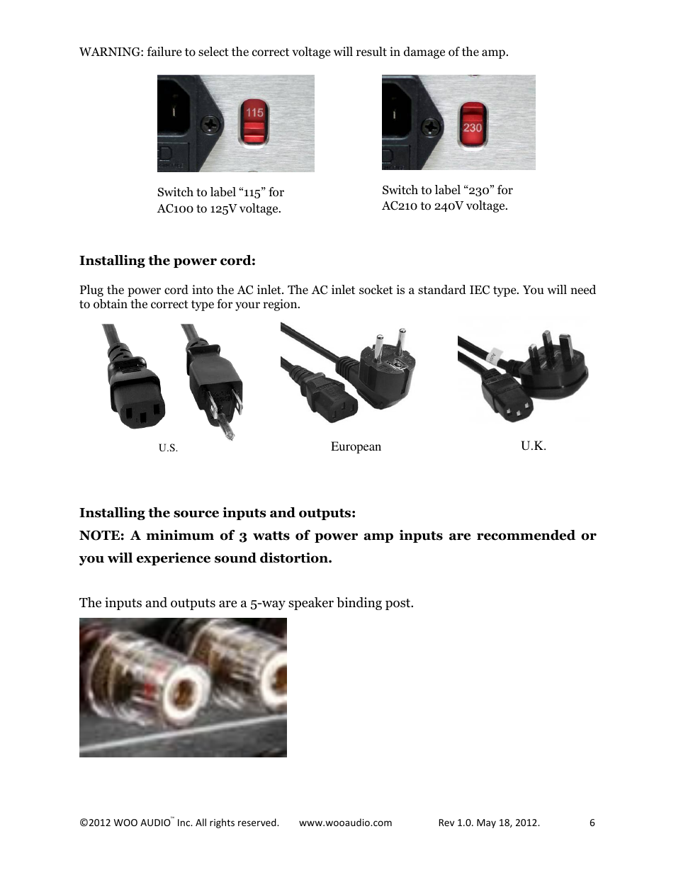 Woo Audio WEE User Manual | Page 6 / 12