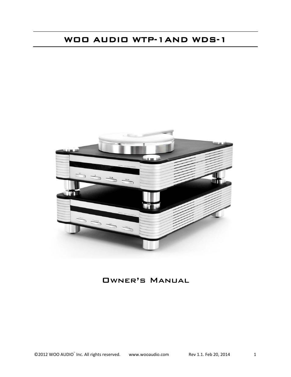 Woo Audio WDS-1 User Manual | 19 pages