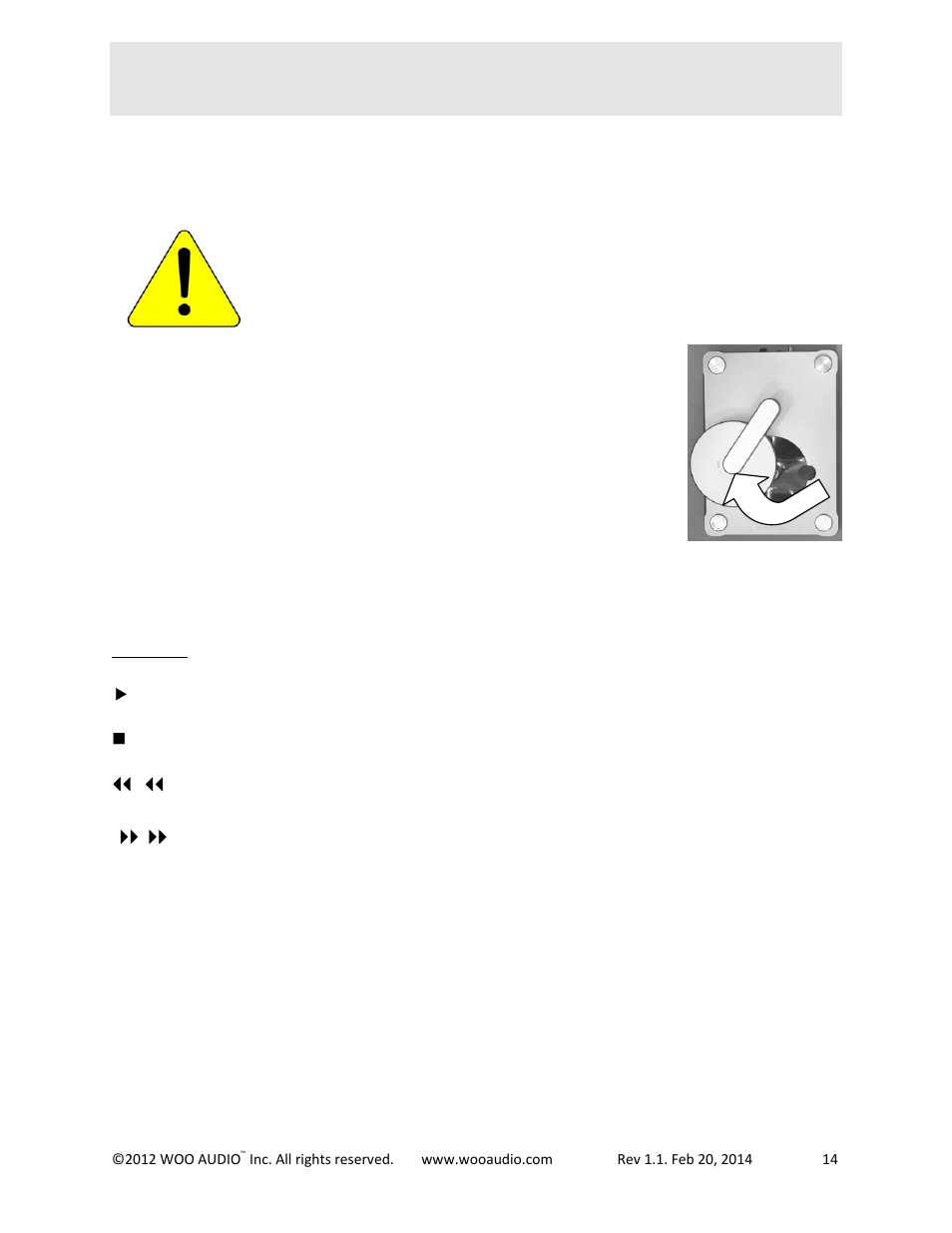 Operations | Woo Audio WDS-1 User Manual | Page 14 / 19