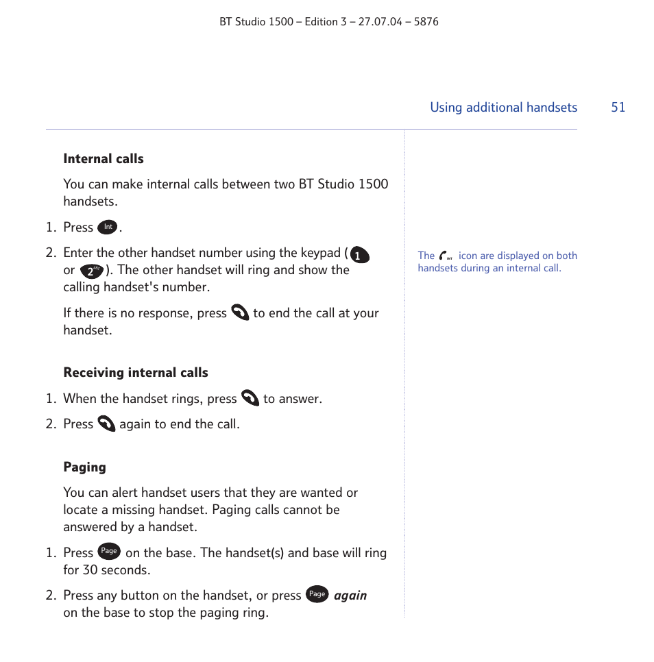 BT STUDIO 1500 User Manual | Page 51 / 68