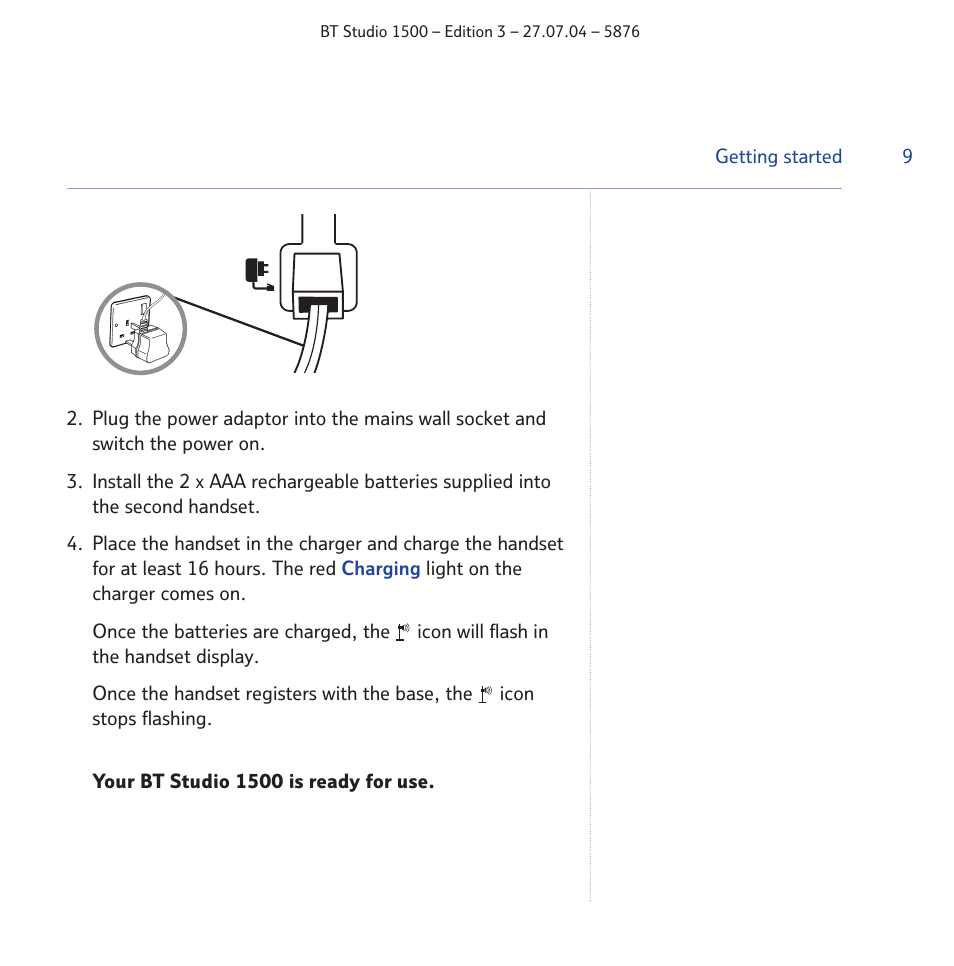 BT STUDIO 1500 User Manual | Page 9 / 68