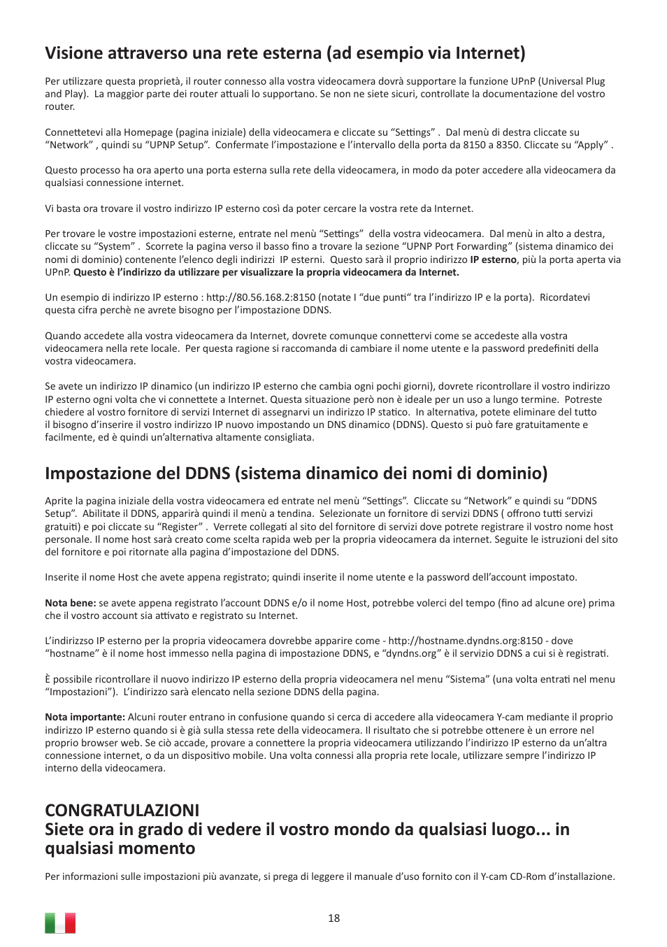 Y-cam Multilanguage User Manual | Page 18 / 28