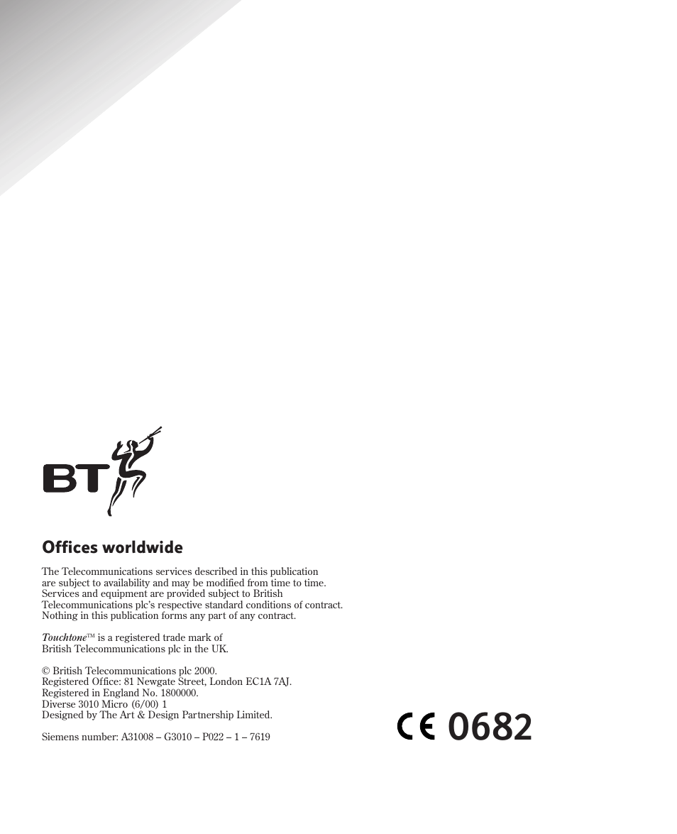 BT Diverse 3010 User Manual | Page 67 / 67