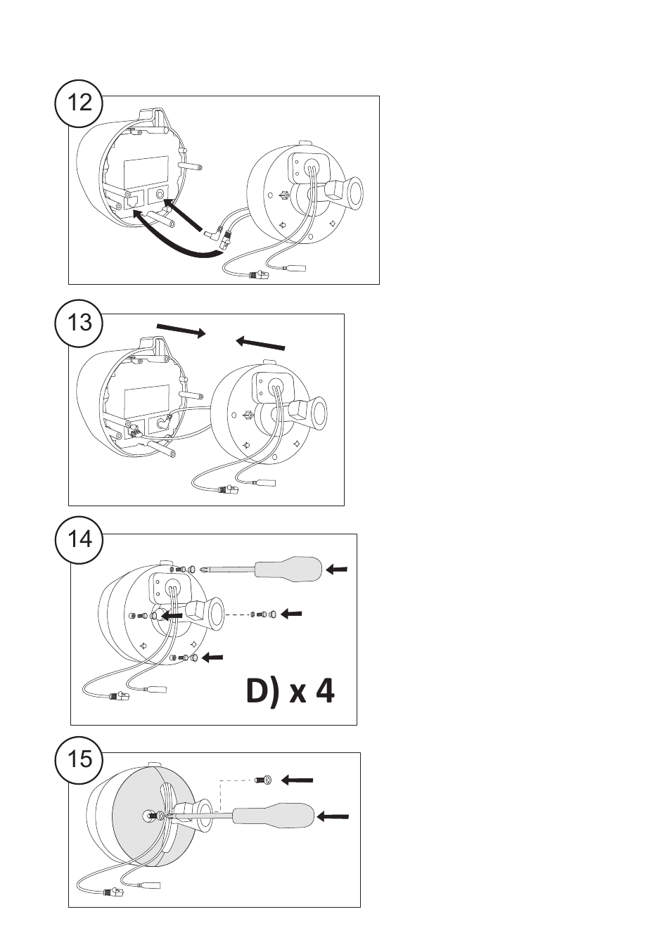 D) x 4 | Y-cam Multilanguage Y-cam Shell User Manual | Page 5 / 12