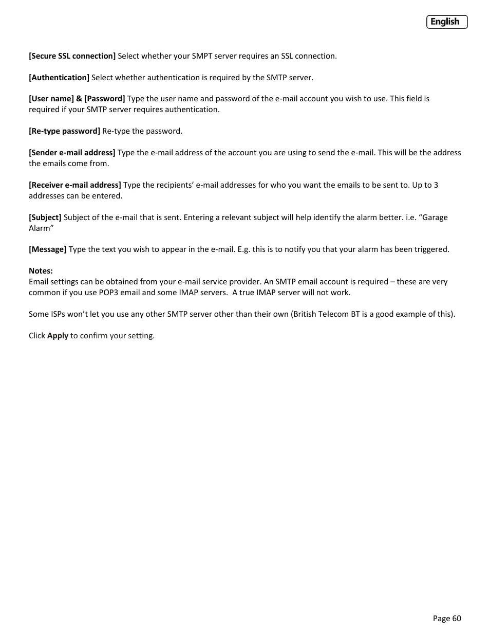 Y-cam Cube User Manual | Page 60 / 88