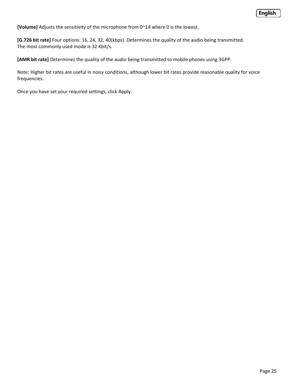 Y-cam Classic Range User Manual | Page 25 / 66