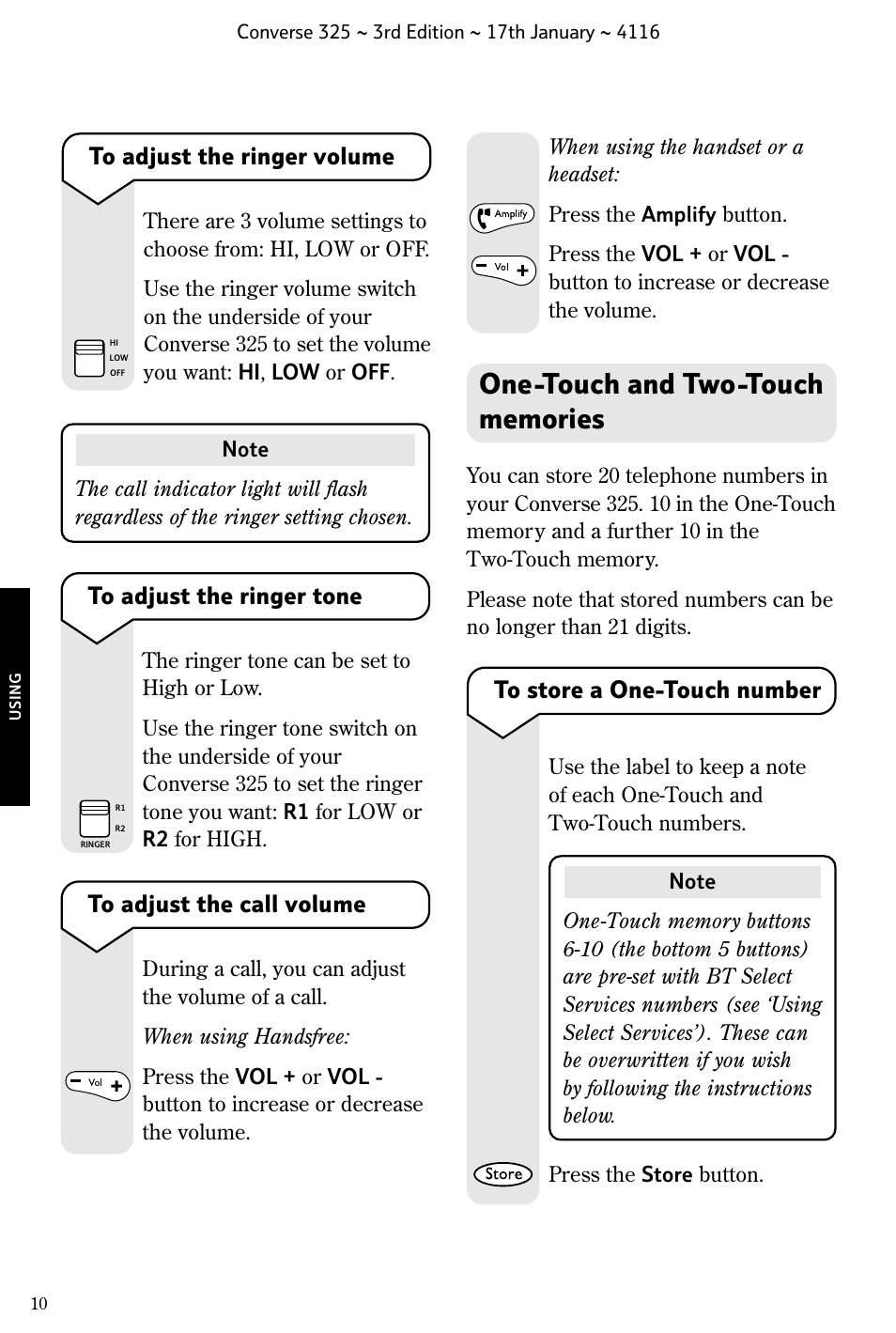 BT 325 User Manual | Page 11 / 23