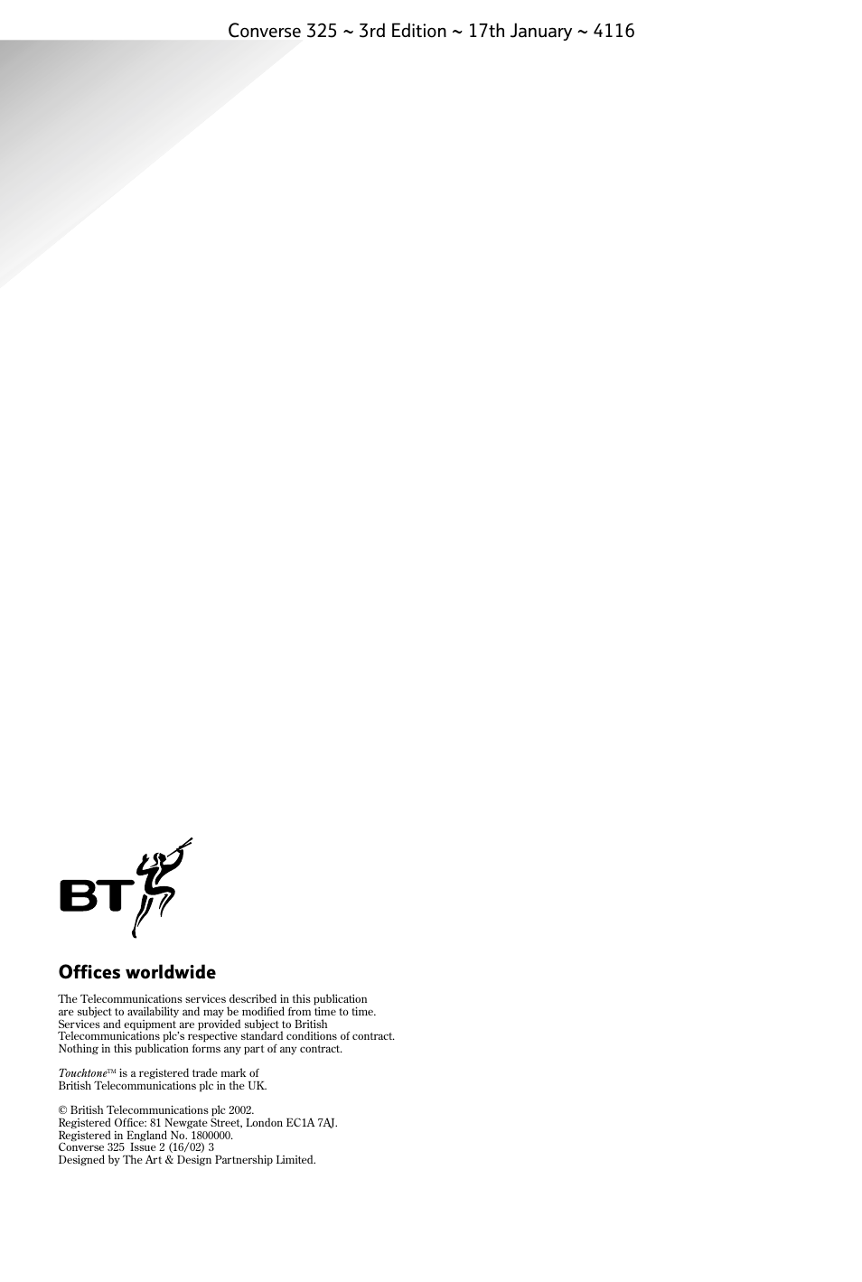 BT 325 User Manual | Page 23 / 23