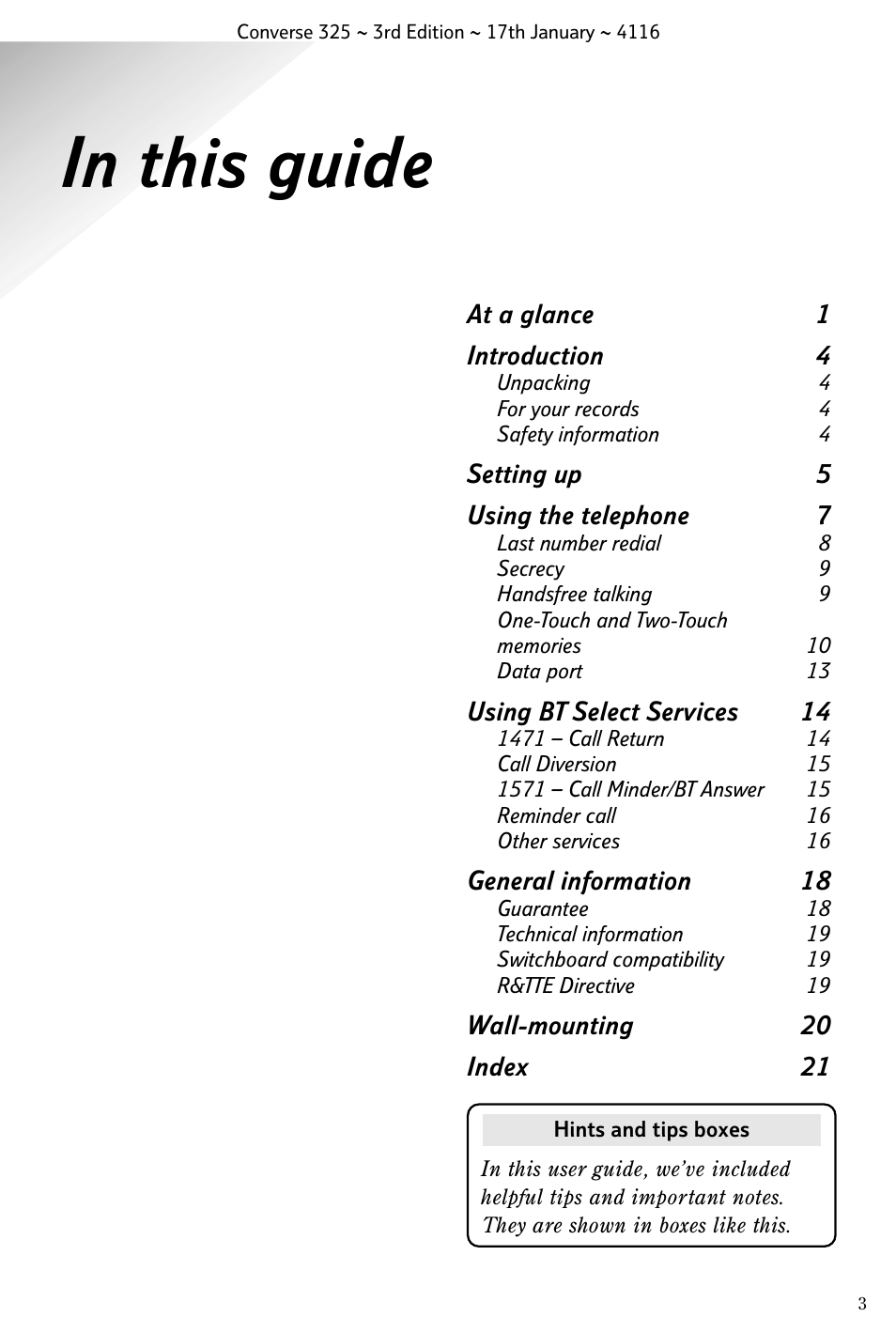 BT 325 User Manual | Page 4 / 23