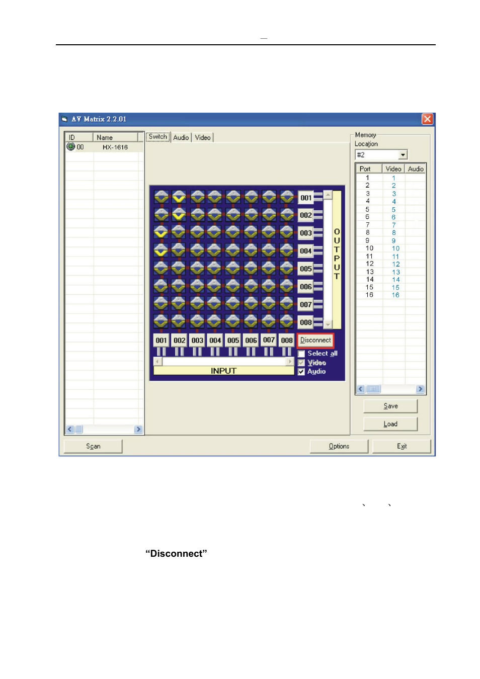 2 disconnect function key | Zigen HDBaseT Switches User Manual | Page 37 / 88