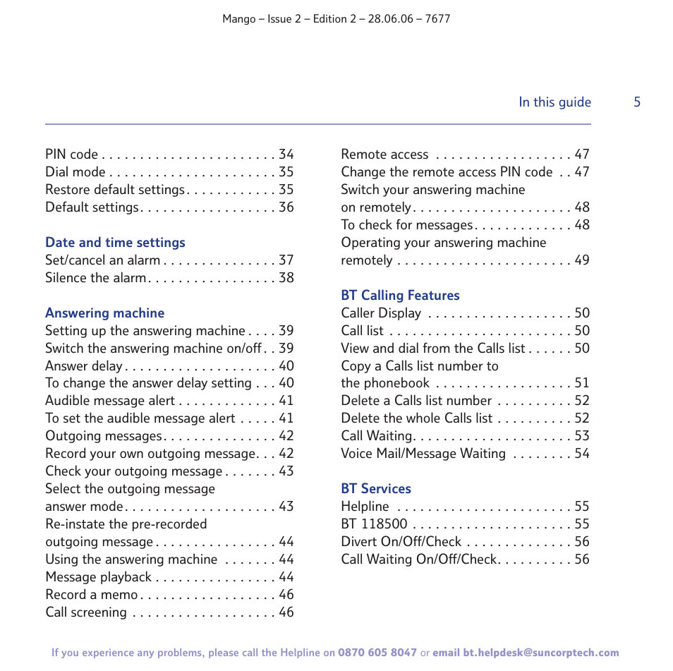 BT MANGO User Manual | Page 5 / 92