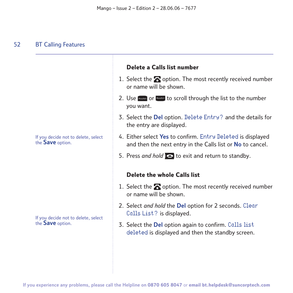 BT MANGO User Manual | Page 52 / 92