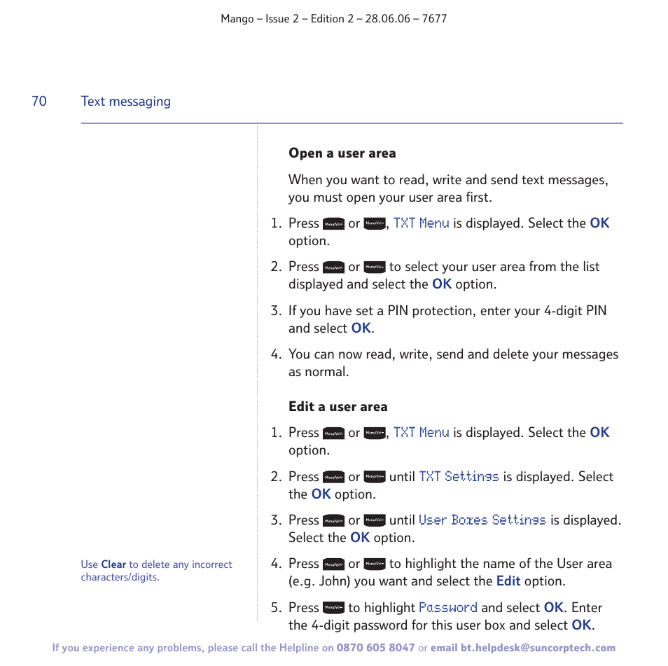 BT MANGO User Manual | Page 70 / 92