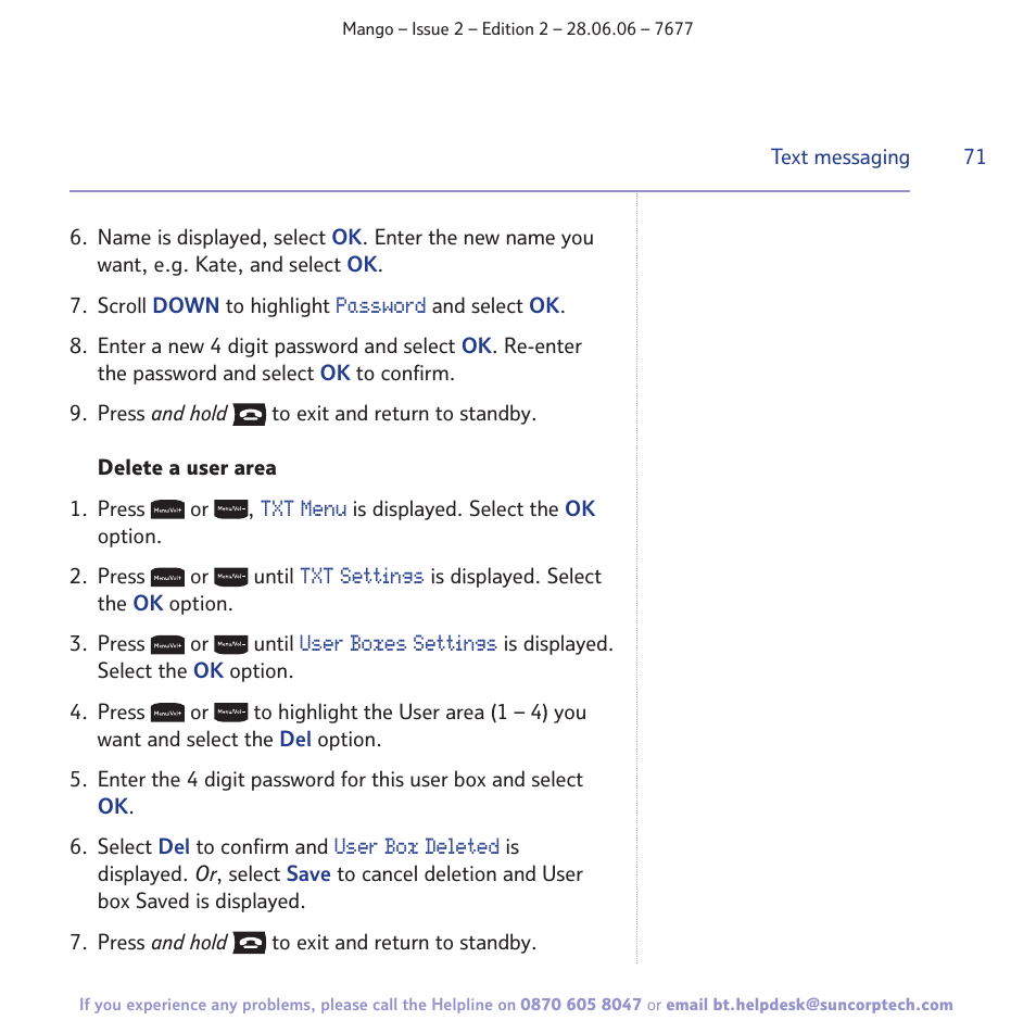 BT MANGO User Manual | Page 71 / 92