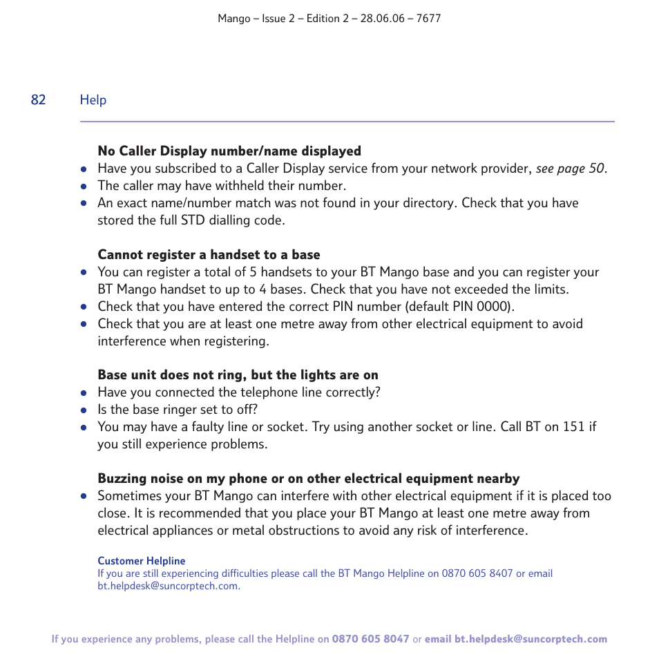 BT MANGO User Manual | Page 82 / 92