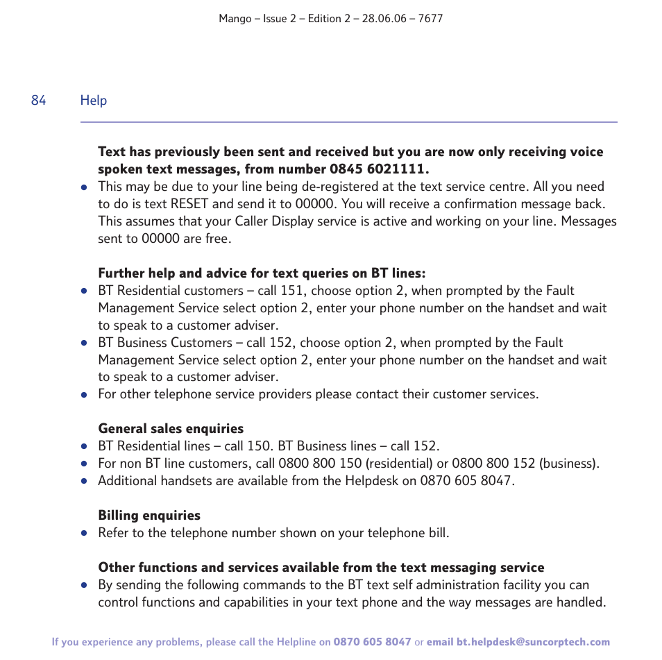 BT MANGO User Manual | Page 84 / 92