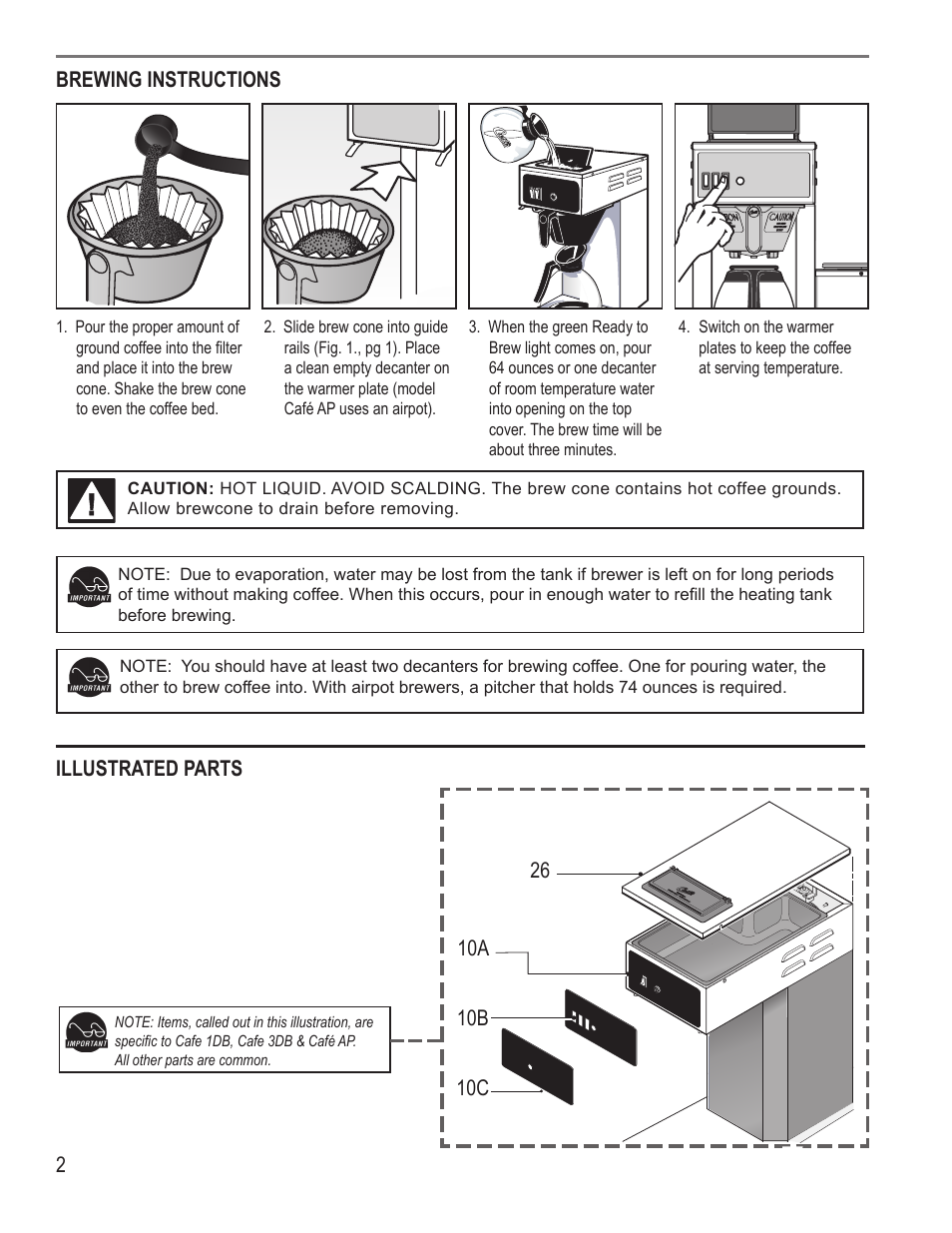Wilbur Curtis ALPHA 1GT User Manual | Page 2 / 8