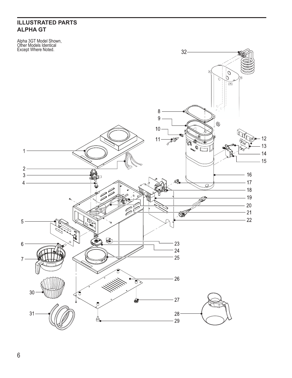 Wilbur Curtis ALPHA 6GTN Fresh-Trac User Manual | Page 6 / 12