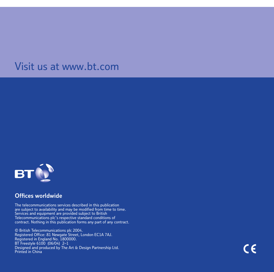 BT Freestyle 6100 User Manual | Page 52 / 52