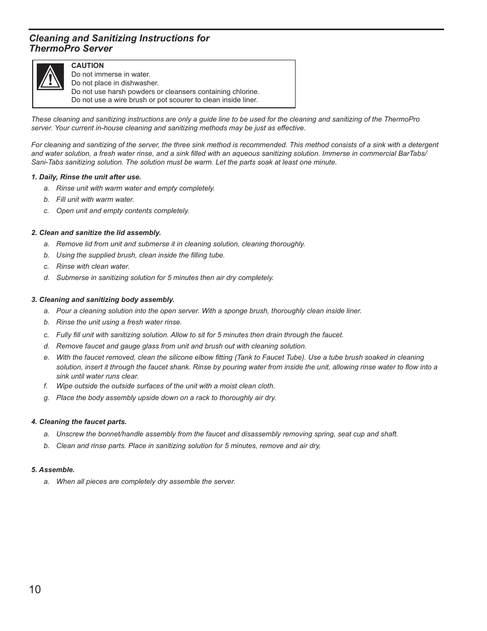 Wilbur Curtis G4TP2T User Manual | Page 10 / 12
